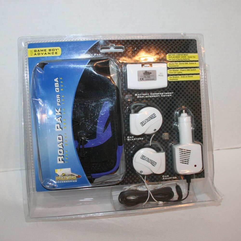 Game Boy White Advance Road Pack Travel Accessory Kit Pelican Accessories